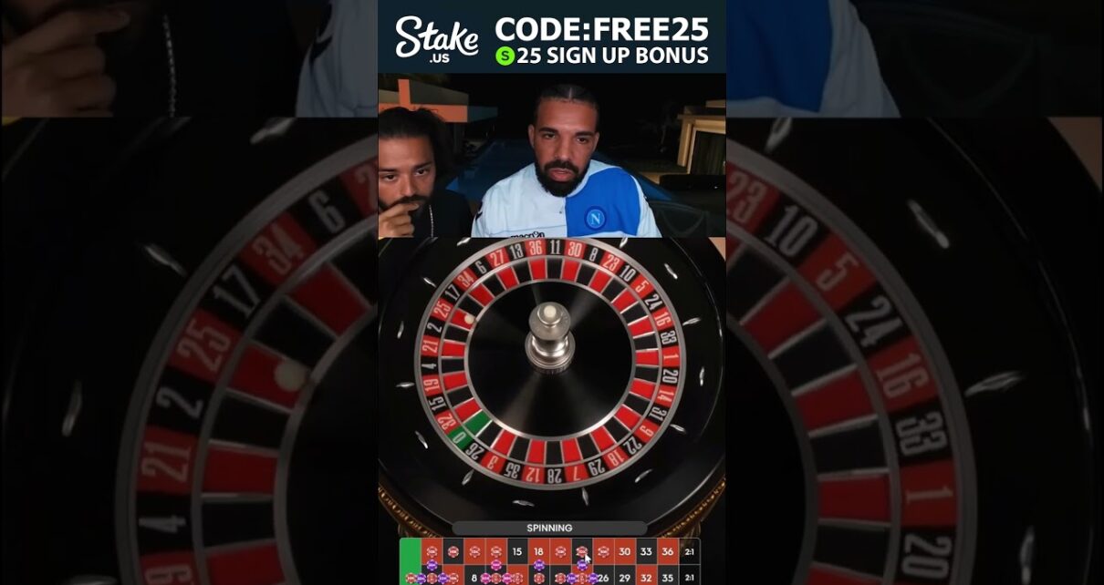 Drake wygrywa 450,000 XNUMX XNUMX $ w ruletce na #stawkę