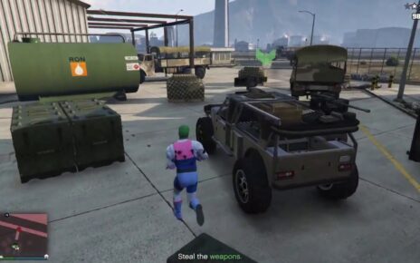 GTA 5 Online Casino Heist Prep Mission : Unmarked Weapons Fort Zancudo