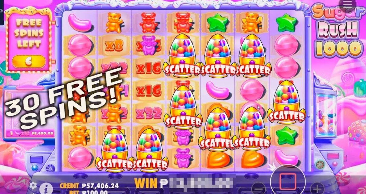 🔥30 FREE SPINS in SUGAR RUSH 1000! ⭐Legit online casino Philippines real money⭐ PAY WINS!