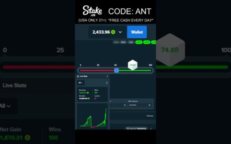 0 TO ,000 IN 30 SECONDS #dicestrategy #stake #dice