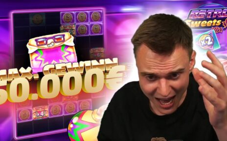 50.000€ MAXWIN bei Retro Sweets! 🍭💰 | Casino Slot Stream Highlights