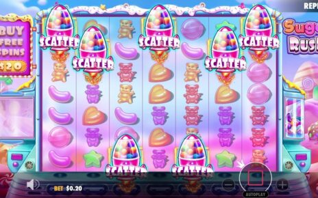 7 SCATTERS ON SUGAR RUSH PAYS INSANE (MEGA WIN)