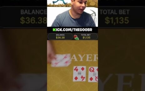 ADDICT gets saved by LAST CARD on Baccarat #shorts