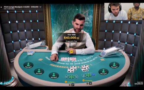 Adin Ross Is Going Crazy On The Blackjack Table! Online Gambling