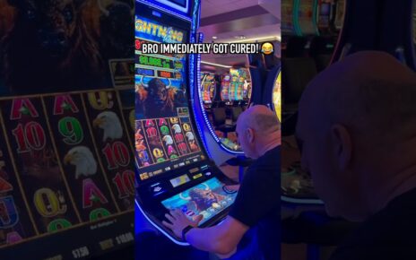 BRO IMMEDIATELY GOT CURED! #slots #jackpot #casino