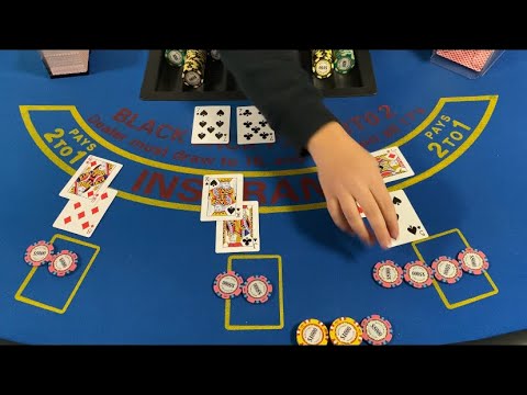 Blackjack | ,000 Buy In | Amazing Win With ,000 Bets!!