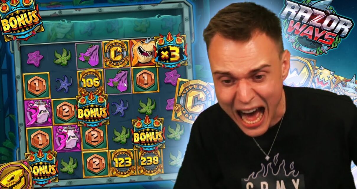 Brutaler Gewinn im neuen Razor Ways! 🦈😱 | Casino Slot Stream Highlights
