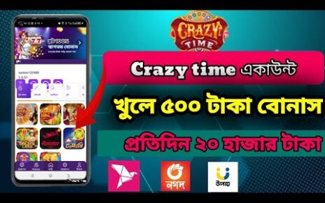 Crazy time account kivabe khulbo |  how to create crazy time account | crazy time | Earning Tech pro