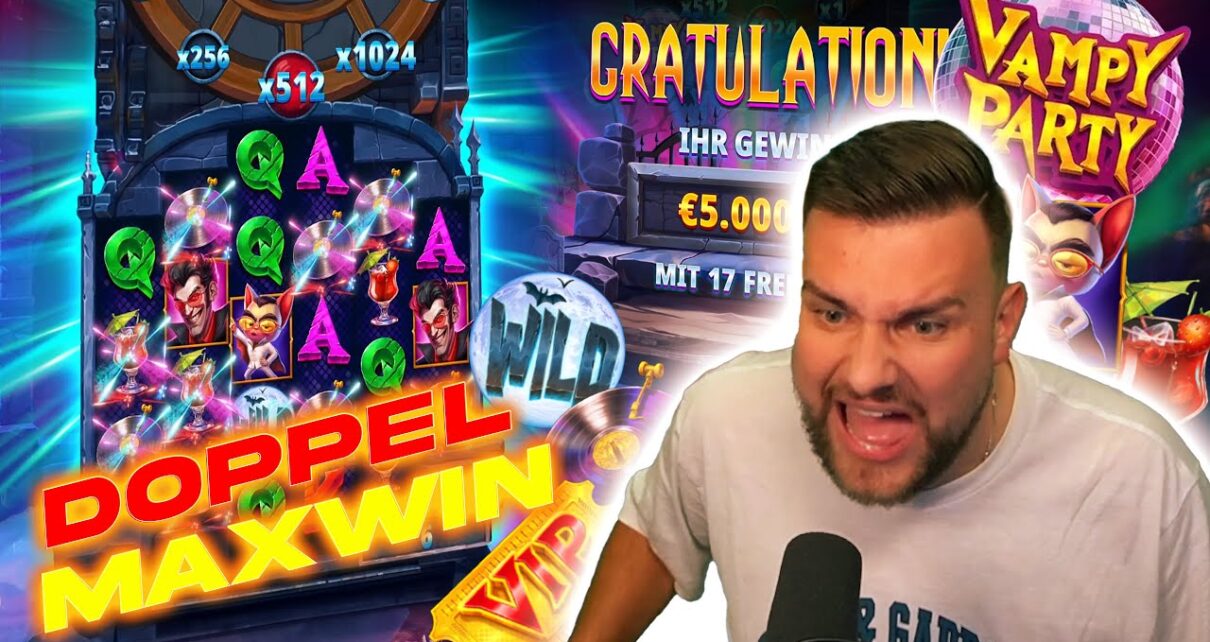 DOPPEL MAXWIN bei Vampy Party!? 🎰💎 | Casino Slot Stream Highlights