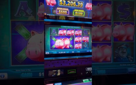 GREAT BONUS ON PIGGY BANKIN SLOT!! #slots #casino #jackpot #slot #gambling #slotmachine #vegas