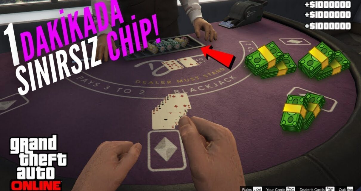 GTA 5 ONLINE CASINO CHIP GLITCH [DAKİKADA 200.000$ PARA KASMA!]