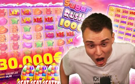 Maximale Multis bei Sugar Rush 1000! 🚀🍭 | Casino Slot Stream Highlight