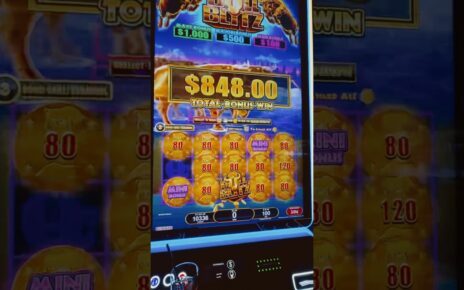 OVER 100x WIN ON BULL BLITZ SLOT! #slots #casino #jackpot #gambling #slot #slotmachine #vegas