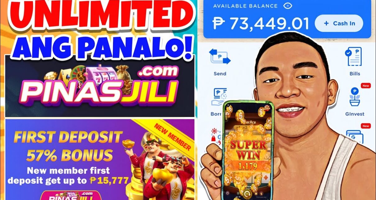 PINAS JILI APP : LEGIT ONLINE CASINO 2024 WITH 57% BONUS FIRST DEPOSIT | PLAY TO EARN GCASH