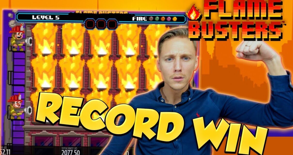 RECORD WIN!!! Flame Busters Big win – Casino – free spins (Online Casino)