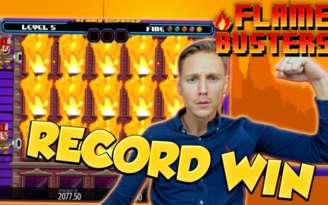 RECORD WIN!!! Flame Busters Big win – Casino – free spins (Online Casino)