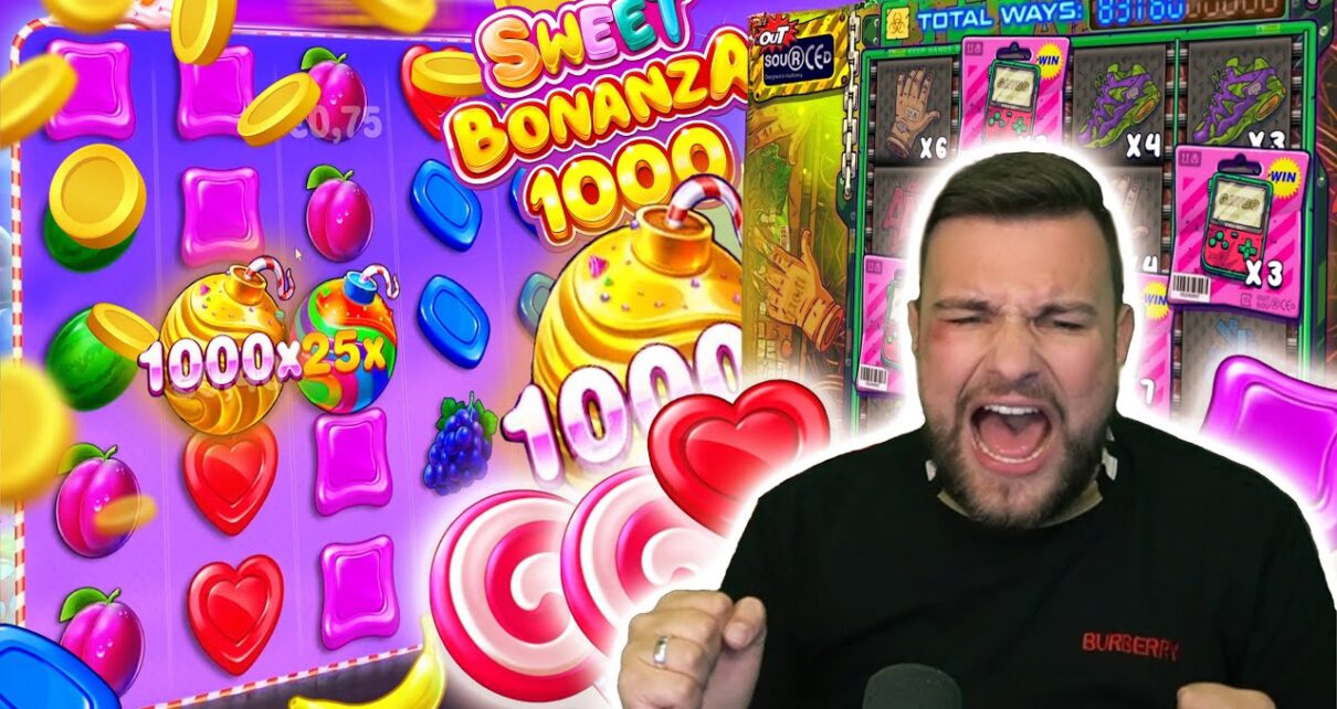 SWEET BONANZA haut die 1000X-BOMBE raus! 💣😍 | Casino Slot Stream Highlights