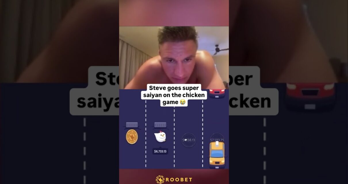 Steve goes super saiyan #roobet #onlinecasino #777 #cardgames #blackjack #gamble #casino