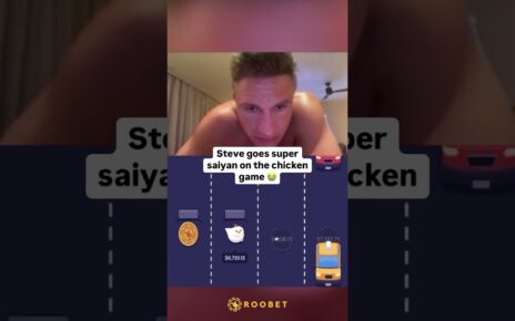 Steve goes super saiyan #roobet #onlinecasino #777 #cardgames #blackjack #gamble #casino