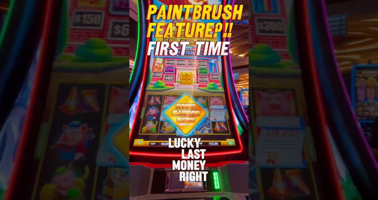 Unlocking the Paintbrush Feature for the First Time in Huff and More Puff! #slot #fyp #casino