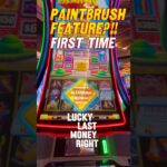 Unlocking the Paintbrush Feature for the First Time in Huff and More Puff! #slot #fyp #casino