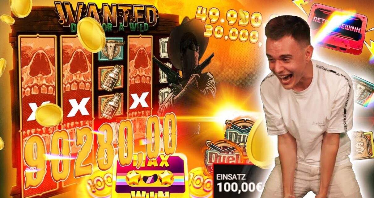 WANTED KNALLT AUF 100€ EINSATZ! 💥🤯 | Casino Slot Stream Highlights