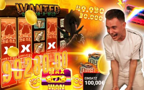 WANTED KNALLT AUF 100€ EINSATZ! 💥🤯 | Casino Slot Stream Highlights