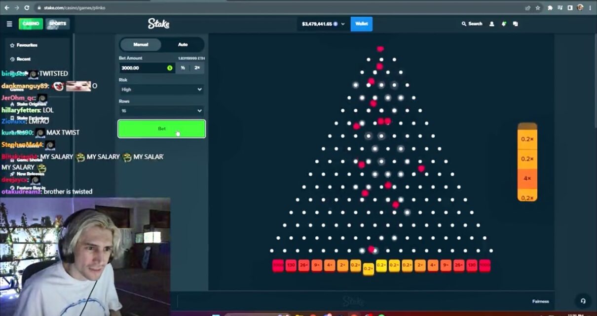 XQC GOES ALL OUT ON PLINKO WITH .5 MILLION 🤯