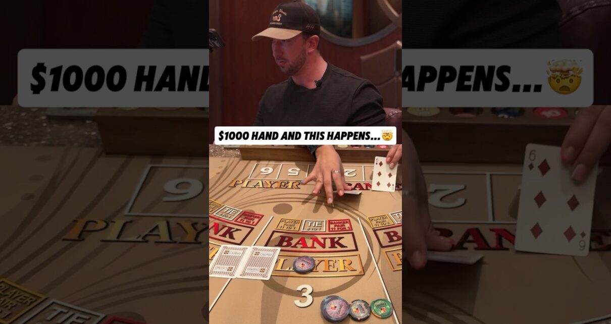 00 Baccarat Hand and THIS Happens…🤯