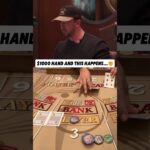 $1000 Baccarat Hand and THIS Happens…🤯 #casino #baccarat #blackjack #gambling #lasvegas #comedy