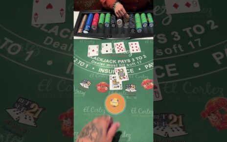 00 hand, if I win I let it ride #casino #gamble #blackjack #slots #lasvegas #roulette #poker