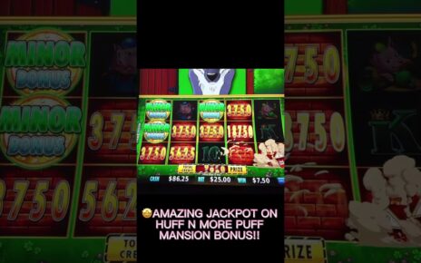 🤩 ,000+ JACKPOT ON HUFF N MORE PUFF! #slots #slotmachine #jackpot #vegas #phoenix #bigjackpot