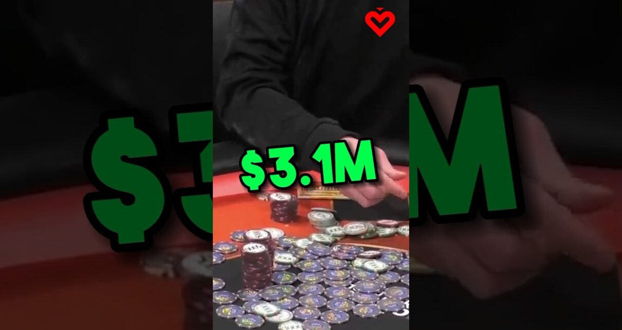 .1 Million Dollar hand makes history!