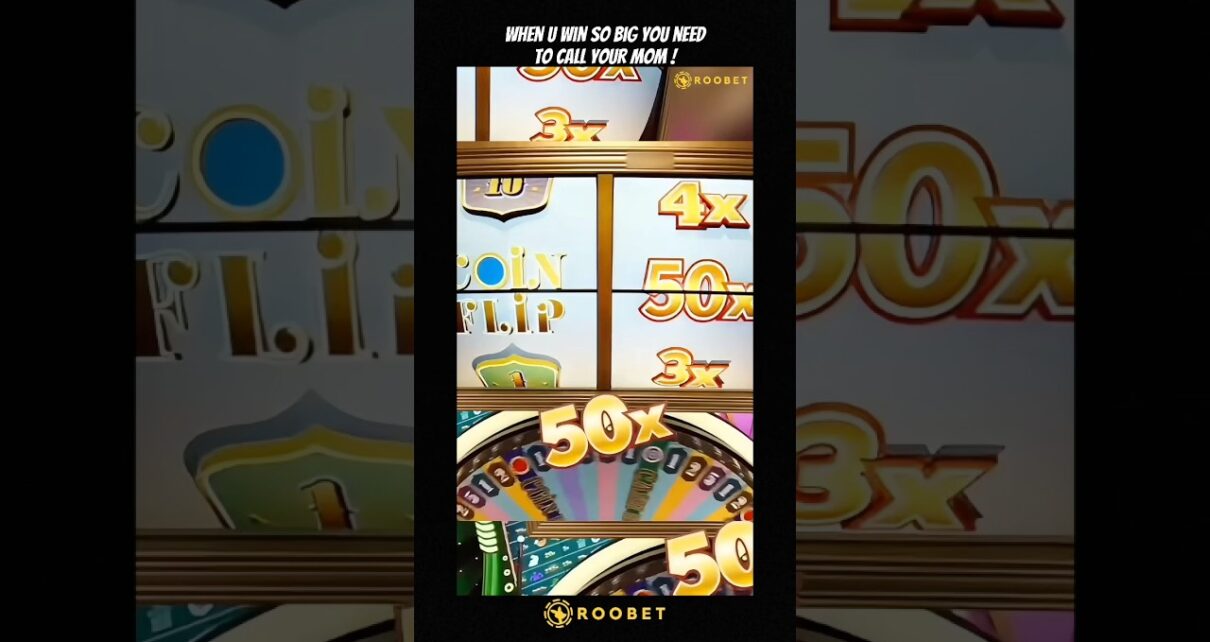 50x Coin Flip ! #casino #slots #crazytime #roobet