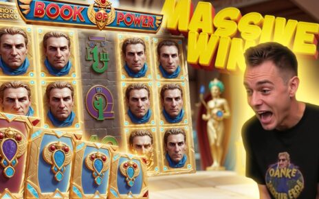 6-stelliger Gewinn bei BOOK OF POWER!📙📘| Casino Slot Stream Highlights