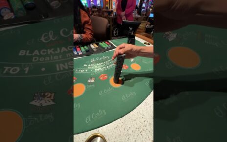 00 blackjack hand, the biggest one ever at el Cortez.. #casino #gamble #lasvegas #blackjack