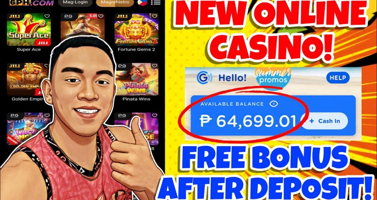 6PH APP NEW ONLINE CASINO : FREE BONUS AFTER DEPOSIT | PLAY AND EARN GCASH!
