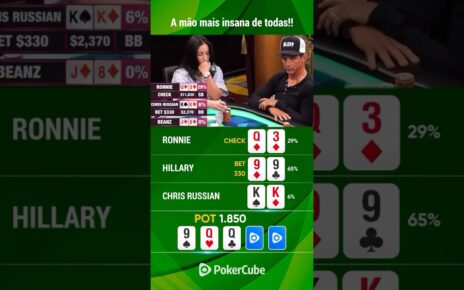 A mão mais incrível ‼️ #pokerbrasil #poker #pokertime #casino #shorts #pokerpro #poquer #fyp #fun