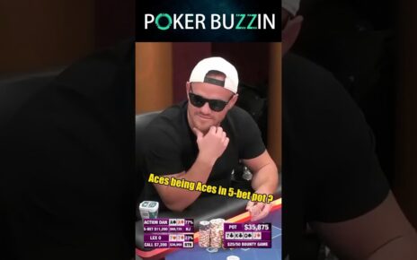 Aces being Aces in 5-bet pot?  #poker #casino #pokerplayer #pokerpro #pokerstars