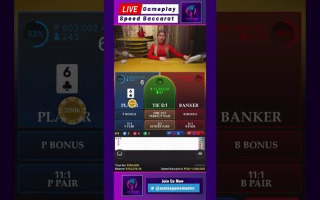 Baccarat Casino Gameplay | Live Online Casino Game Play | Online casino tips | Casino Game Master