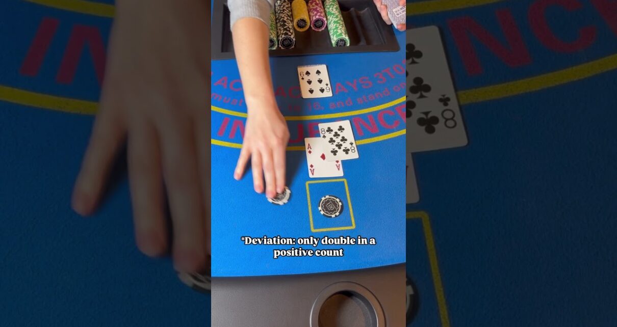 Basic strategy: soft 19 doubles vs. 6 ♠️