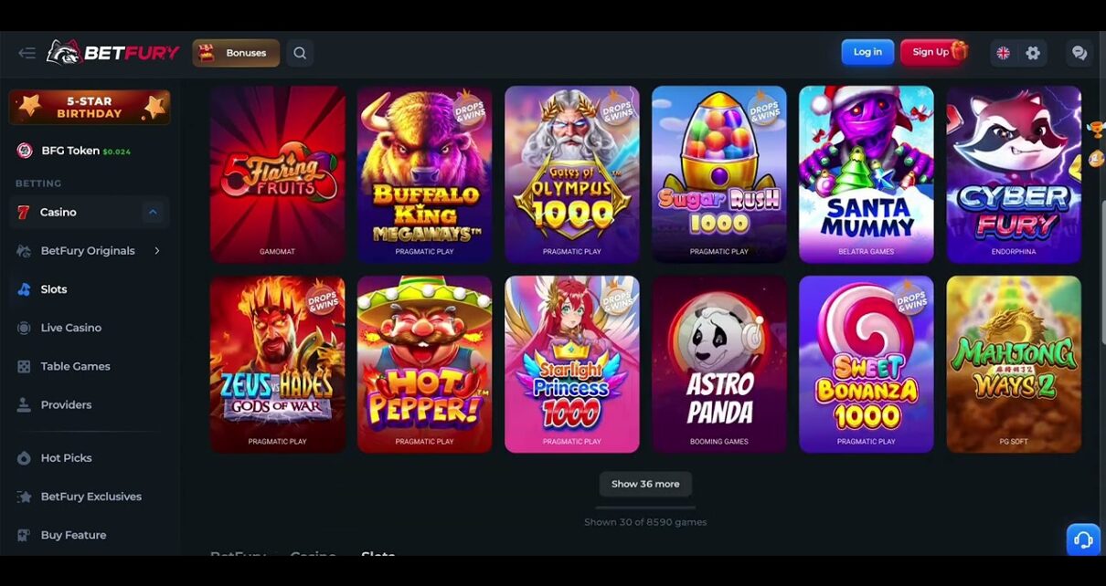 BetFury | Online Casino Review | Krypto-Oddsen