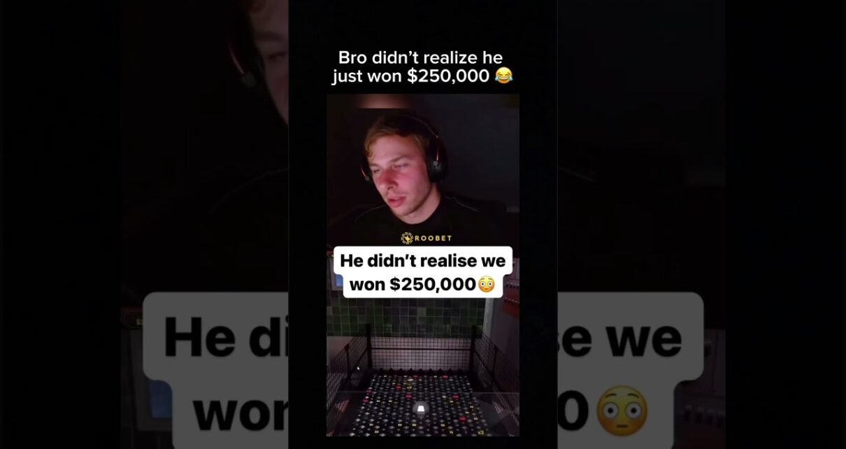 Bro didn’t realize he won 0k 💀😭
