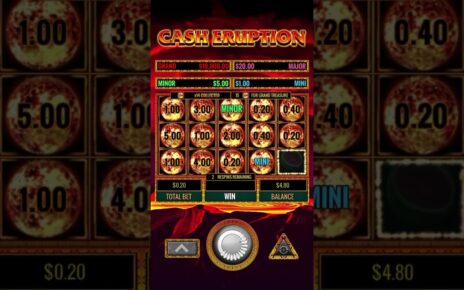 Cash Eruption Bonus Video ☄️🪙 #slotmachinebonus #onlinecasino