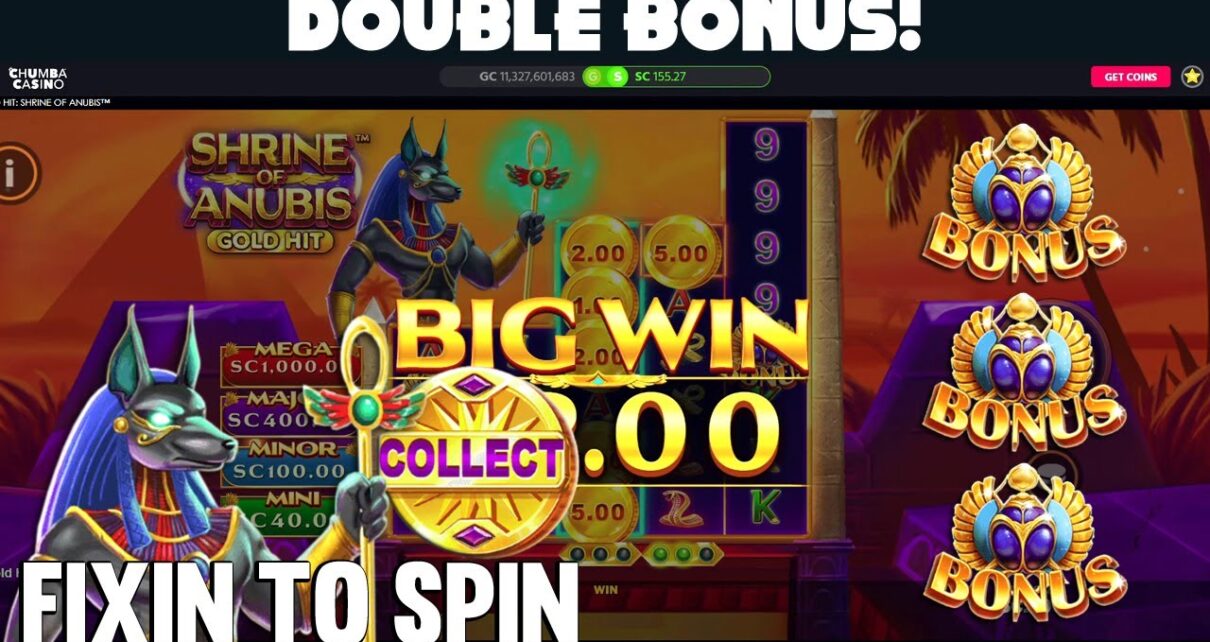 DOUBLE BONUS! **NEW GAME** Shrine of Anubis on Chumba Casino