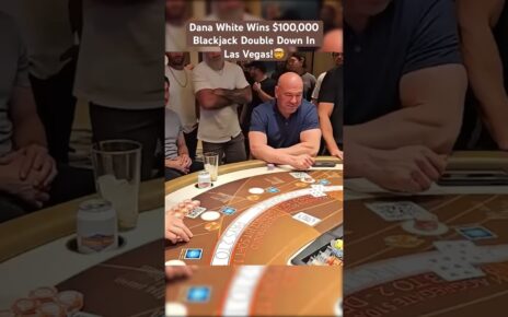 Dana White Wins 0,000 Blackjack Double Down In Las Vegas! #danawhite #blackjack #casino #maxwin