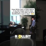 Dana White gets a FIRM talking to…😬 #casino #gambling #dana #danawhite #banned #blackjack #roulette