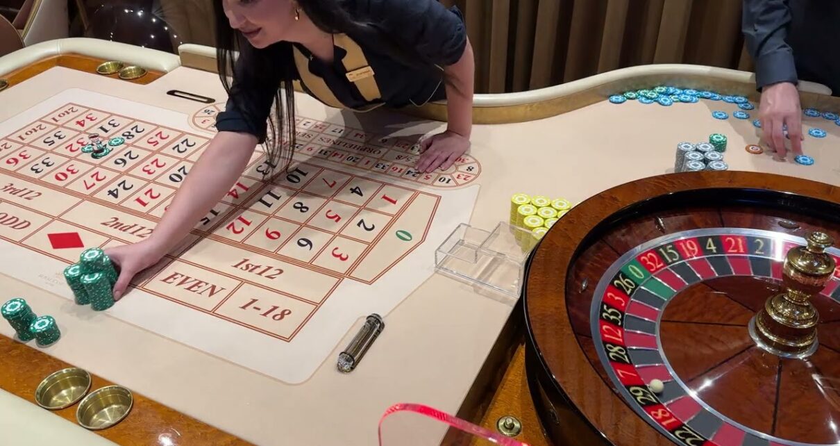 Dealing casino roulette: game procedures with real action