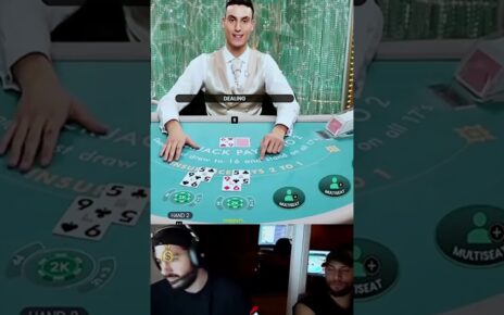 EPIC WIN IN BLACKJACK 🤑  #blackjack