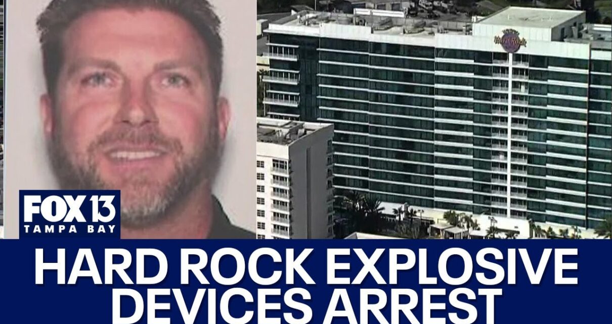 Florida man accused of planting explosive devices at Hard Rock casino